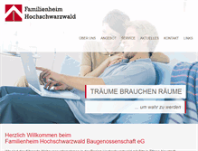 Tablet Screenshot of familienheim-hochschwarzwald.de